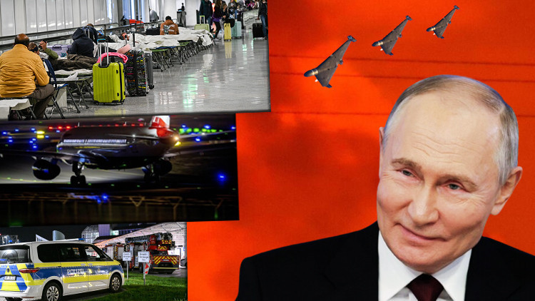 İnsansız hava araçları Münih Havalimanı’nı felç etti! Putin dalga geçti: ‘Bir daha uçurmayacağız’