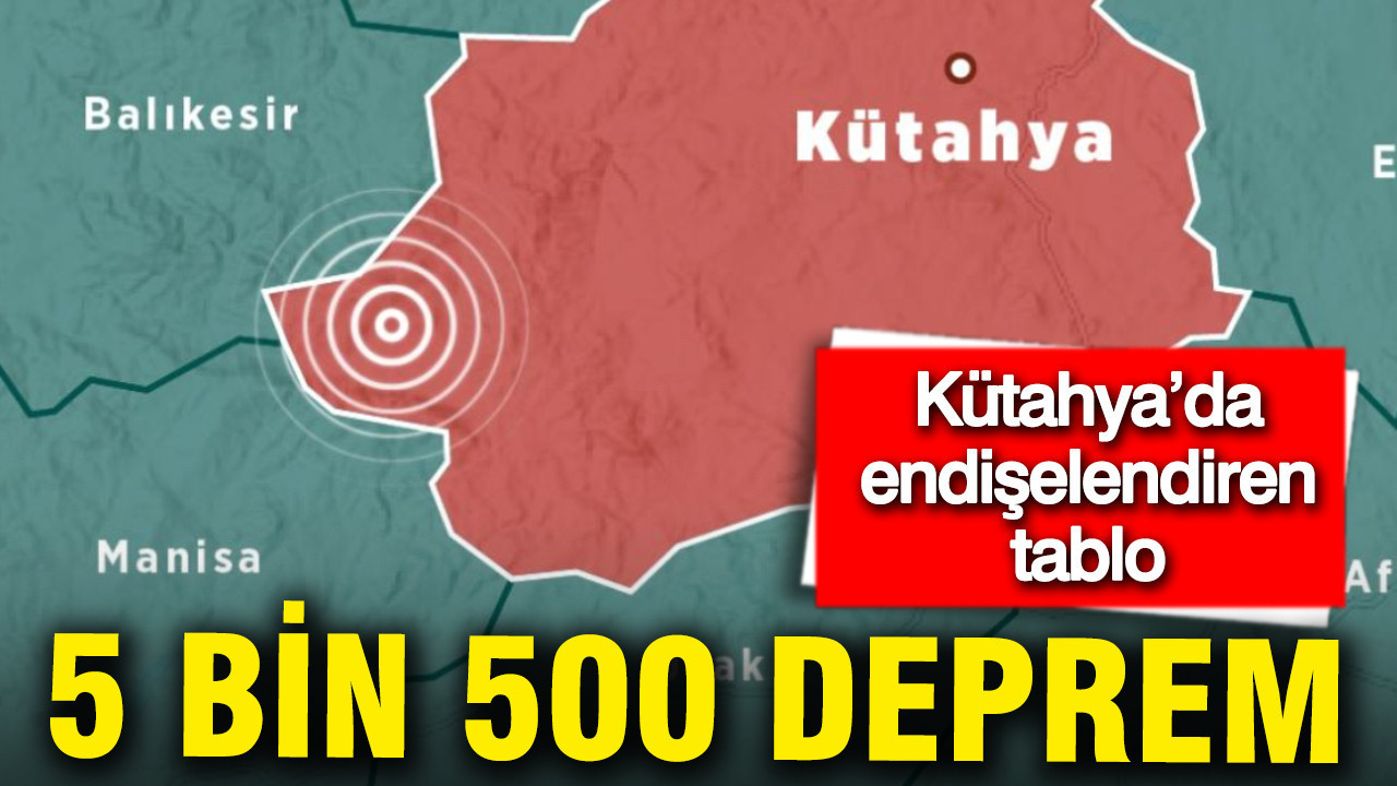 Kütahya’da Endişe Verici Sismik Aktivite: Son Bir Yılda 5.500 Deprem Kaydedildi